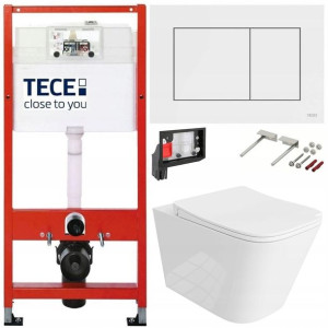 Tece Geberit Zestaw Podtynkowy Wc Fresh 6w1 Biały