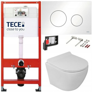 Tece Geberit Zestaw Podtynkowy Wc Fresh 6w1 Biały