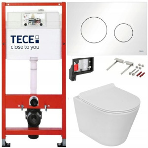 Tece Geberit Zestaw Podtynkowy Wc Fresh 6w1 Biały