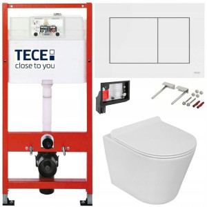 Tece Geberit Zestaw Podtynkowy Wc Fresh 6w1 Biały