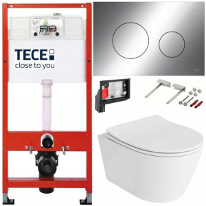 Tece Geberit Zestaw Podtynkowy Wc Fresh 6w1 Chrom