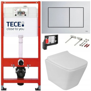 Tece Geberit Zestaw Podtynkowy Wc Fresh 6w1 Chrom