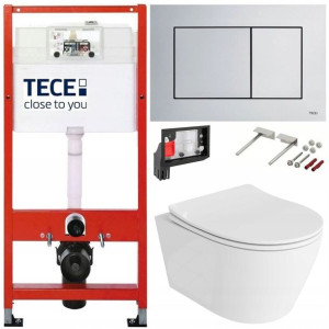 Tece Geberit Zestaw Podtynkowy Wc Fresh 6w1 Chrom