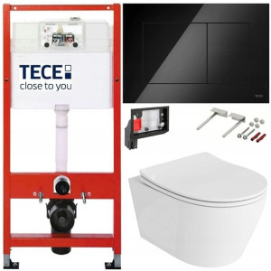 Tece Geberit Zestaw Podtynkowy Wc Fresh 6w1 Czarny