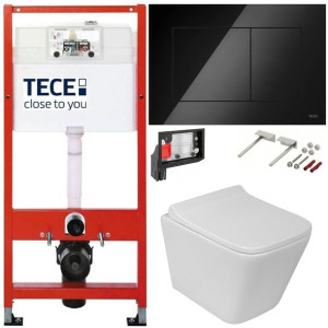 Tece Geberit Zestaw Podtynkowy Wc Fresh 6w1 Czarny