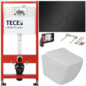 Tece Geberit Zestaw Podtynkowy Wc Fresh 6w1 Czarny