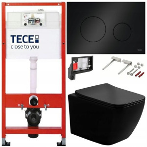 Tece Geberit Zestaw Podtynkowy Wc Fresh 6w1 Czarny