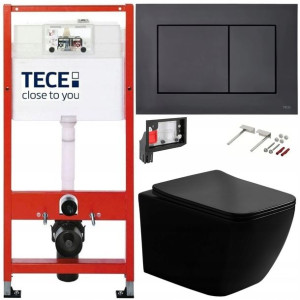 Tece Geberit Zestaw Podtynkowy Wc Fresh 6w1 Czarny