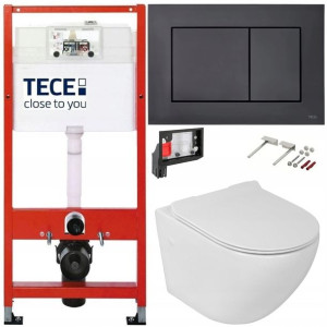 Tece Geberit Zestaw Podtynkowy Wc Fresh 6w1 Czarny