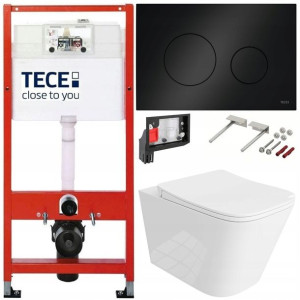 Tece Geberit Zestaw Podtynkowy Wc Fresh 6w1 Czarny