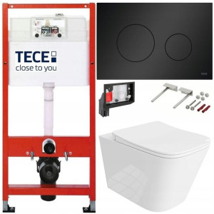 Tece Geberit Zestaw Podtynkowy Wc Fresh 6w1 Czarny