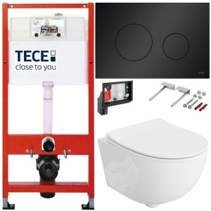 Tece Geberit Zestaw Podtynkowy Wc Fresh 6w1 Czarny