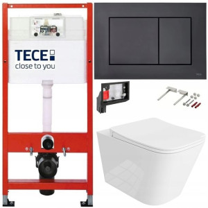 Tece Geberit Zestaw Podtynkowy Wc Fresh 6w1 Czarny