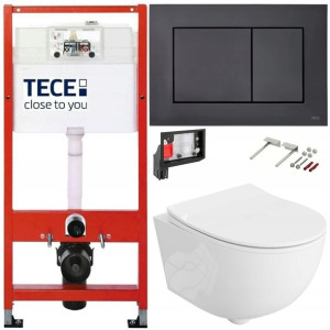 Tece Geberit Zestaw Podtynkowy Wc Fresh 6w1 Czarny