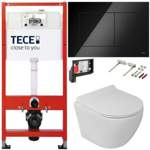 Tece Geberit Zestaw Podtynkowy Wc Fresh 6w1 Czarny