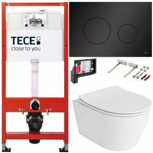 Tece Geberit Zestaw Podtynkowy Wc Fresh 6w1 Czarny