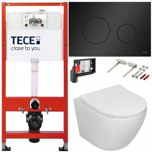 Tece Geberit Zestaw Podtynkowy Wc Fresh 6w1 Czarny