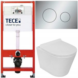 Tece Geberit Zestaw Podtynkowy Wc Przycisk Chrom