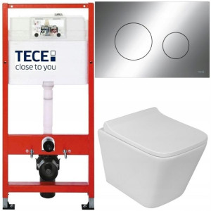 Tece Geberit Zestaw Podtynkowy Wc Przycisk Chrom