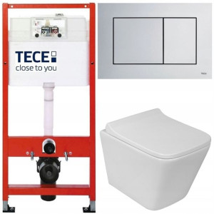 Tece Geberit Zestaw Podtynkowy Wc Przycisk Chrom