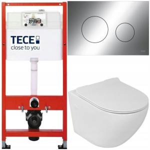 Tece Geberit Zestaw Podtynkowy Wc Przycisk Chrom