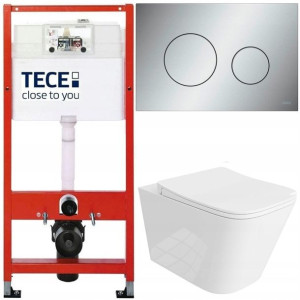 Tece Geberit Zestaw Podtynkowy Wc Przycisk Chrom