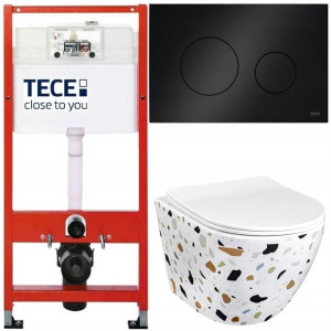 Tece Stelaż Zestaw Podtynkowy Wc Miska Lastryko