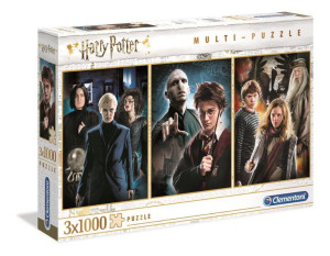 Puzzle 3x1000el Harry Potter 61884 Clementoni