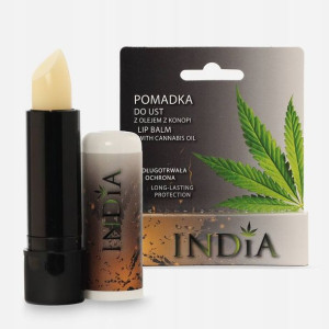 Pomadka do ust z olejem z konopi INDIA