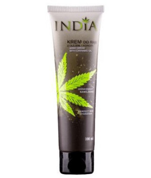 Krem do rąk INDIA z olejem z konopi ochronny