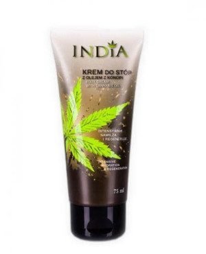 Krem do stóp INDIA z olejem konopnym