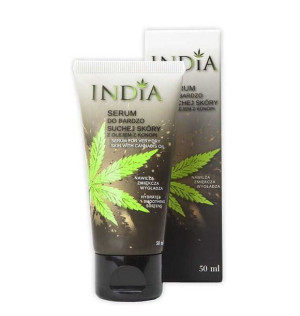 Serum INDIA do bardzo suchej skóry dłoni twarzy z olejem konopnym