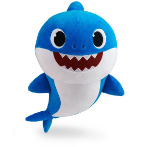 Baby Shark, Przytulanka z dźwiękiem 45 cm Daddy Shark