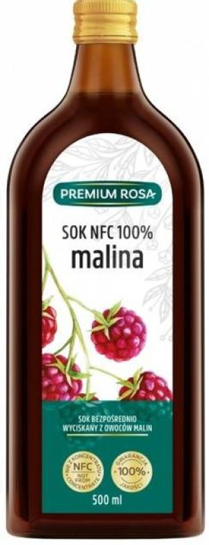 Sok z malin 100% Malina NFC 500 ml - Premium Rosa