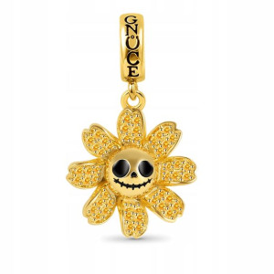 GNOCE - Charms „Daisy Skull Dangle”