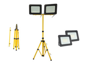 Naświetlacz halogen lampa LED 2x 100W + statyw