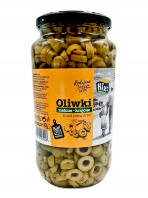 Oliwki ZIELONE 935ml KROJONE hiszpańskie KIER