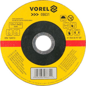 Tarcza do cięcia metalu 125x1.0x22 mm VOREL