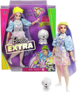 Barbie - Lalka Błyszcząca Stylizacja - Barbie Extra Moda - Grn27 Gvr05