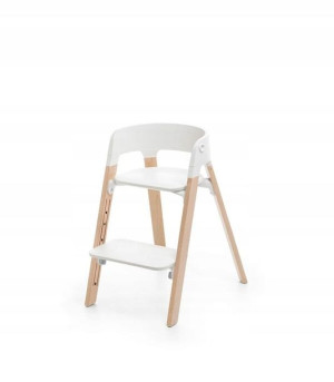 Krzesełko Stokke Steps White / Natural