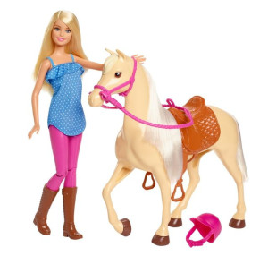 Barbie - Lalka + Koń - Mattel - Fxh13