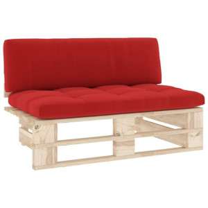 Ogrodowa sofa środkowa z palet, impregnowane drewno sosnowe