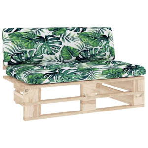 Ogrodowa sofa środkowa z palet, impregnowane drewno sosnowe