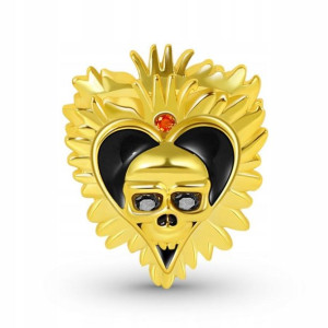 GNOCE - Charms „Skull with Heart”