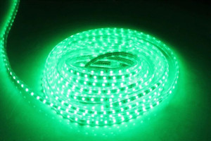 Taśma led dioda 5050 1mb 230V barwa zielona IP68