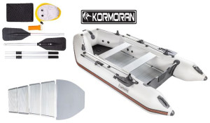 Ponton Kormoran 360d kil szary aluminiowa podłoga motorowy