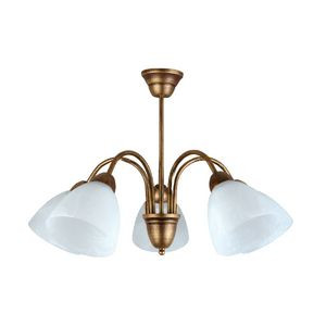 Klasyczny Żyrandol Lampa Wisząca do Salonu Złoty 5 punktów świetlnych