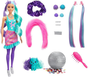 Barbie - Imprezowe Stylizacje - Hair Swaps - Color Reveal - Hbg38 Hbg41