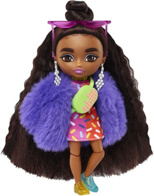 Barbie - Extra Mała Lalka - Sukienka Wzór Z Posypką - Hgp62 Hgp63