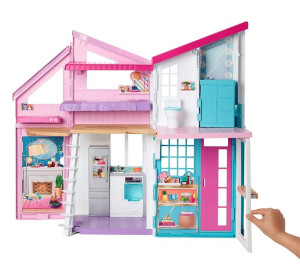 Barbie - Domek Malibu - 6 Pokoi + Akcesoria - Fxg57